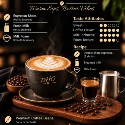 Hot latte - DHO Menu
