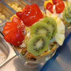 سلطة فواكة قشطة وعسل - DHO Menu