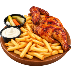 نصف فروج مشوي - شريقي Menu