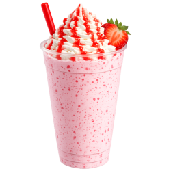 Çilekli Milkshake - فيتامين الأهلي Menu